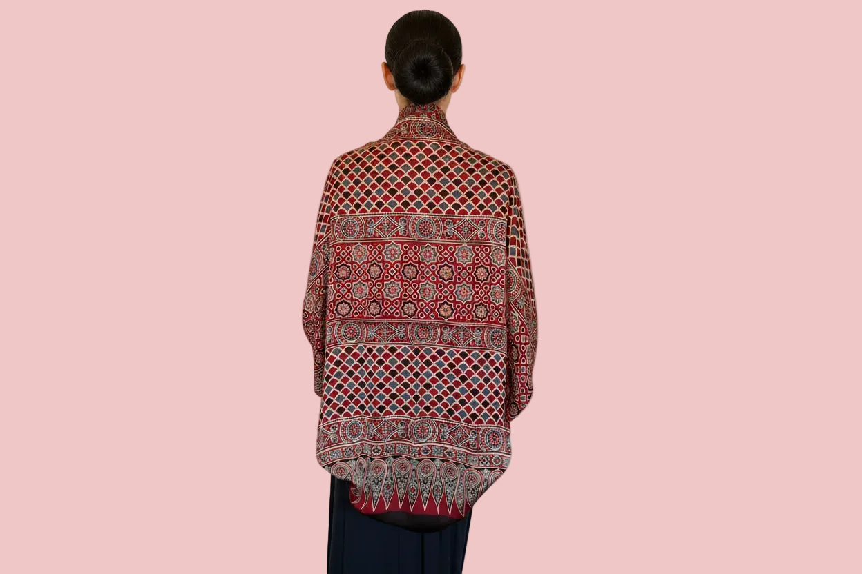 Arches - Luxurious Modal Silk Shrug with back showing