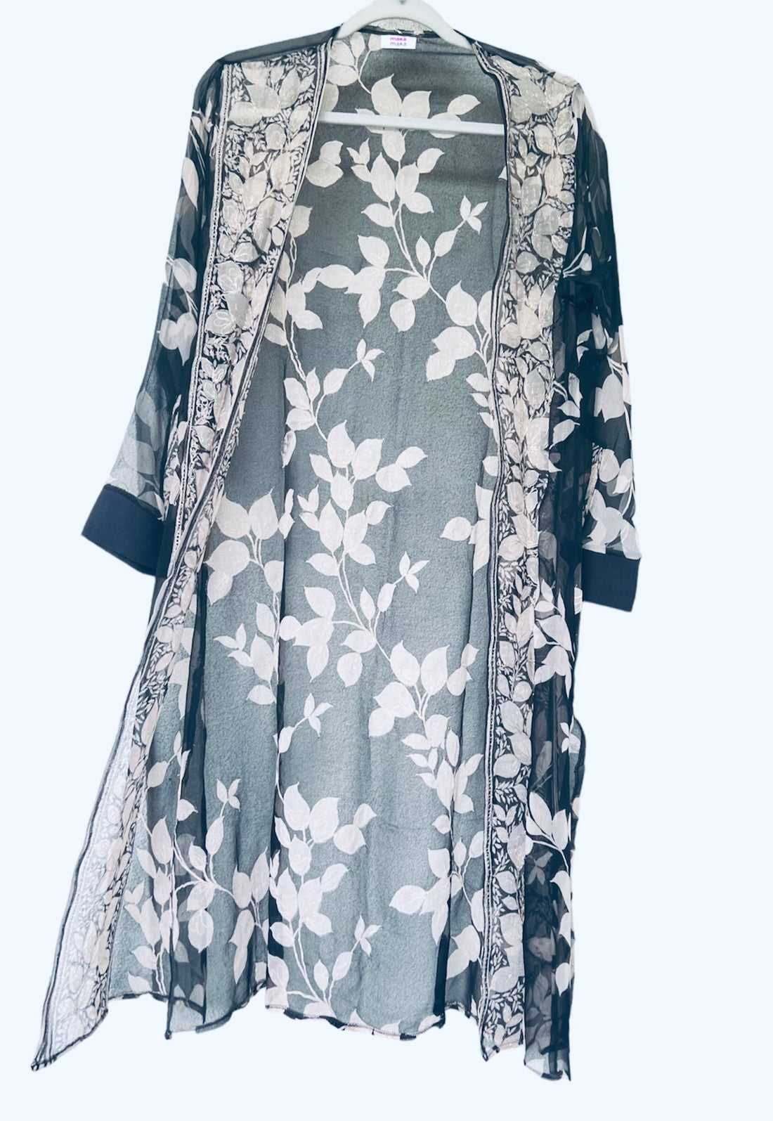 Black Forest Saree Kimono