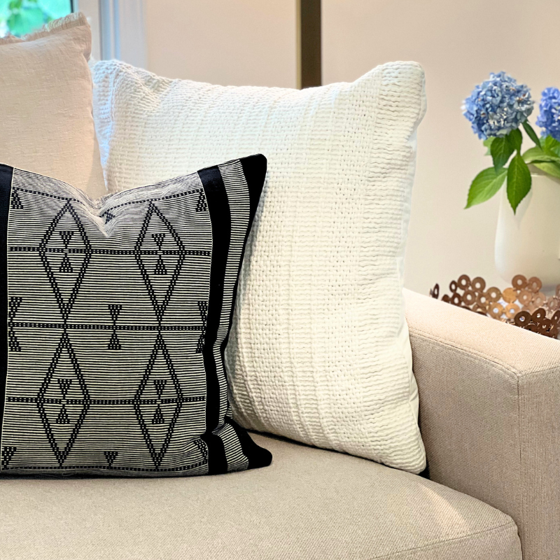 Black Rock Pillow Cover