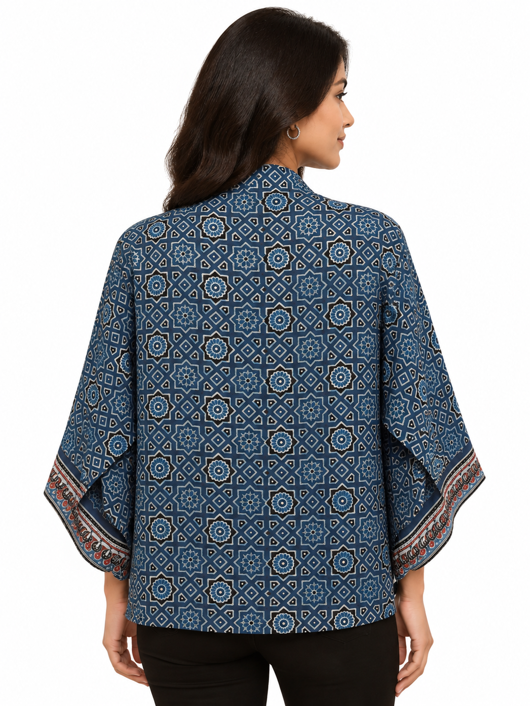 Star - Ajrakh Modal Silk shrug - All Season