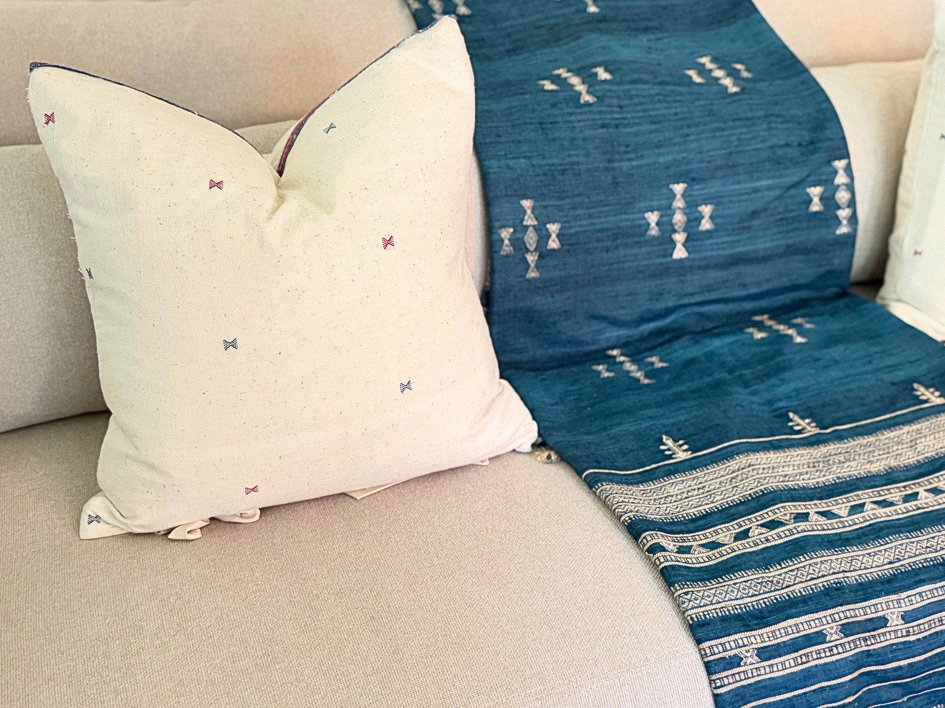 Butterfly Organic Cotton Pillow