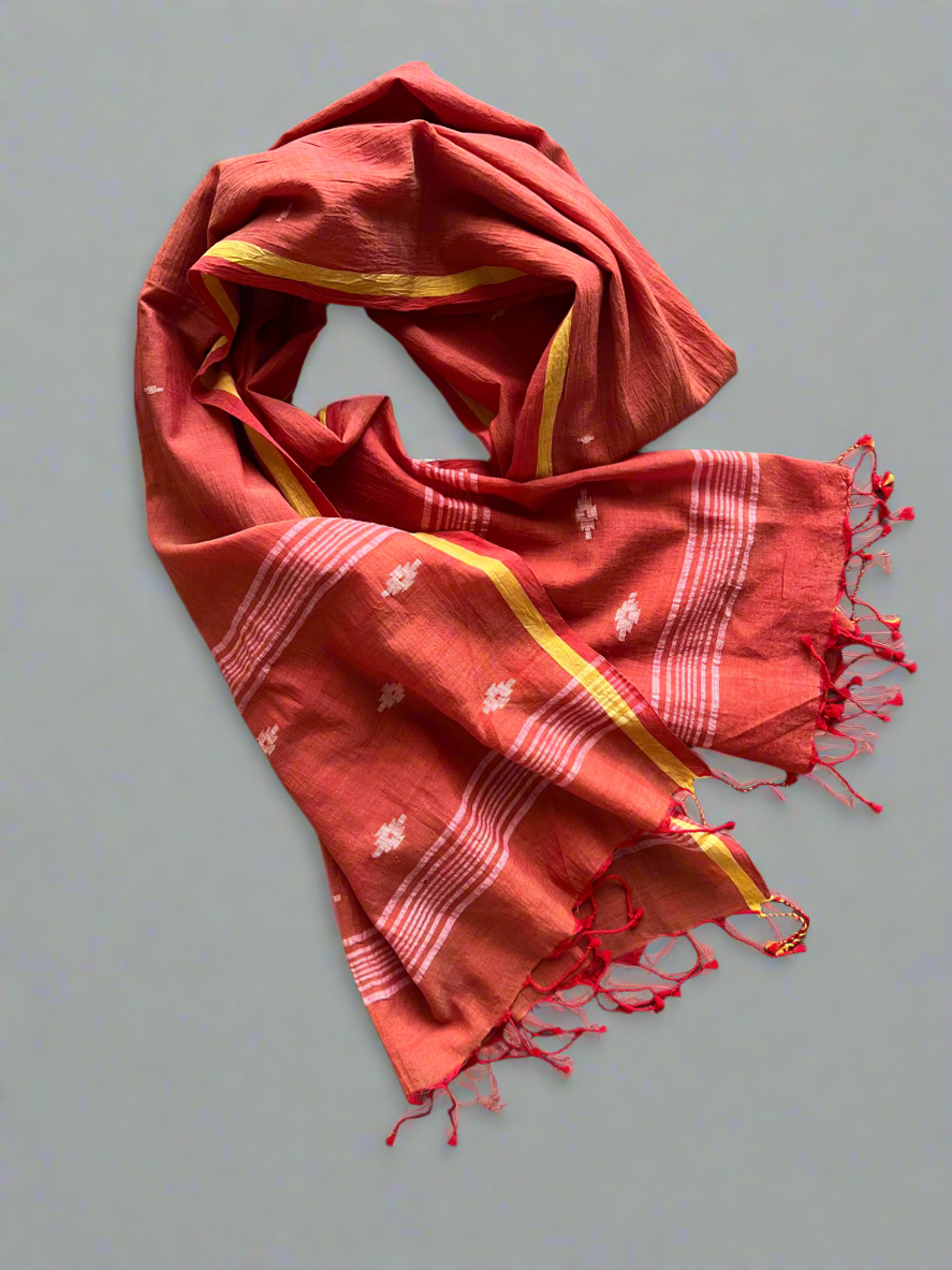 Polash Jamdani Muslin Scarf