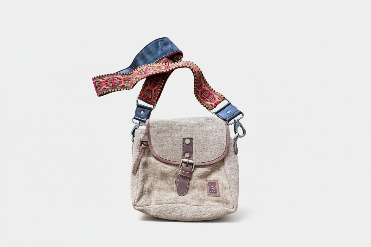 Camel Boo sling bag with Parvati strap