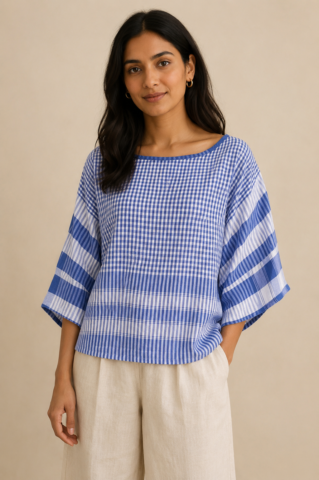 Neeli Gamchha Top
