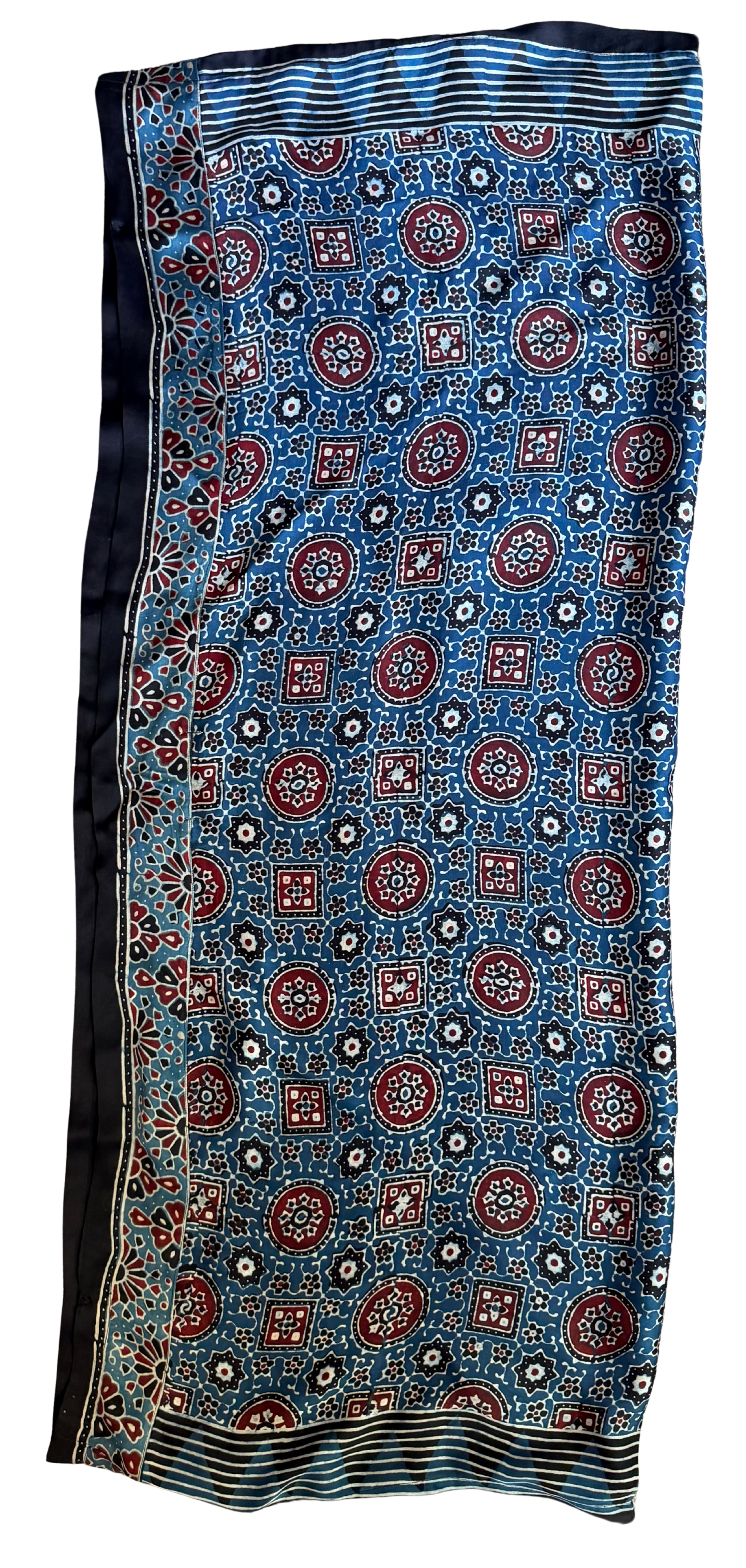 Wholesale - Circles - Ajrakh Modal Silk shrug - All Season