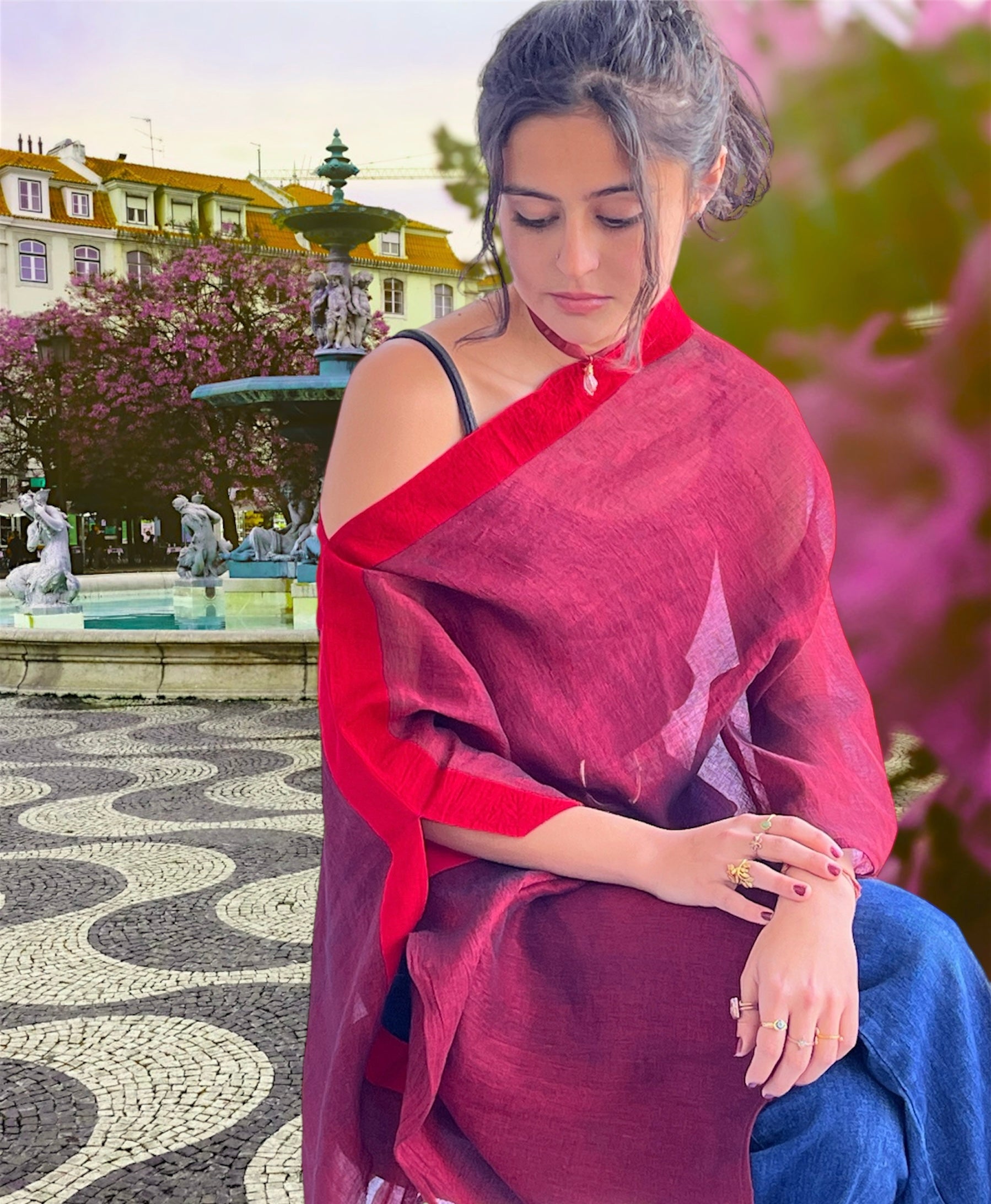 Cranberry Cape - a Versatile fashion accessory