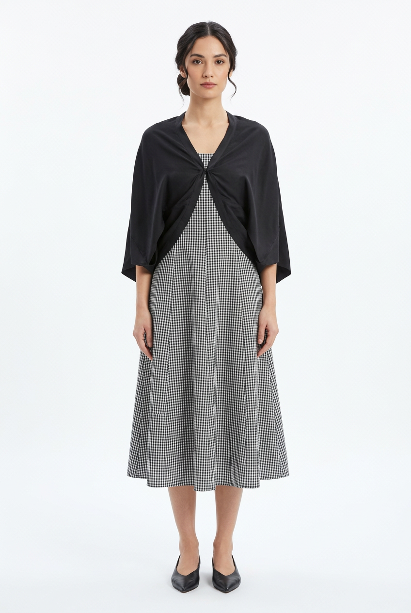 Ebony - Black Luxury Modal Silk Shrug