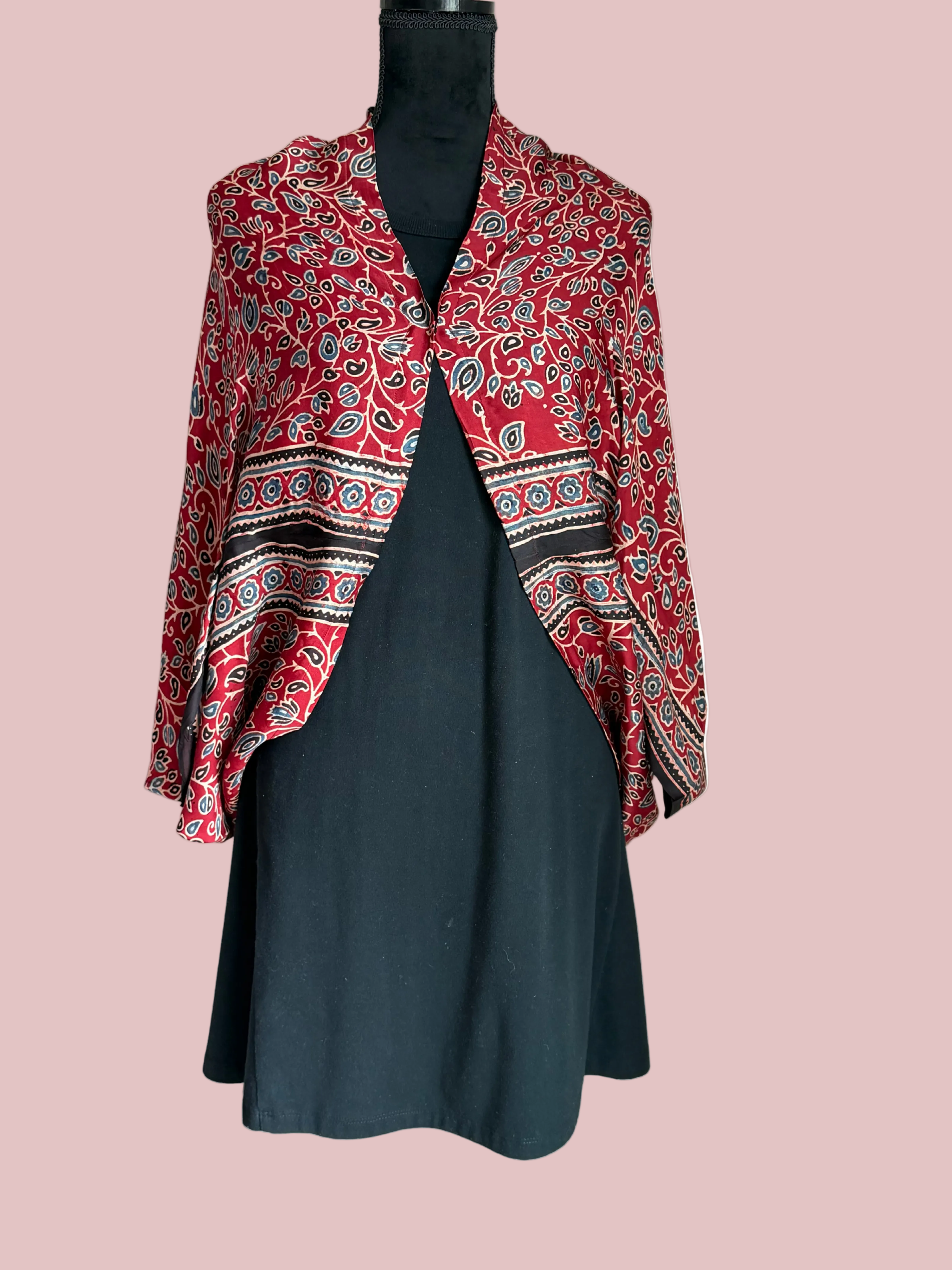 Eden luxury modal silk shrug - buttoned look