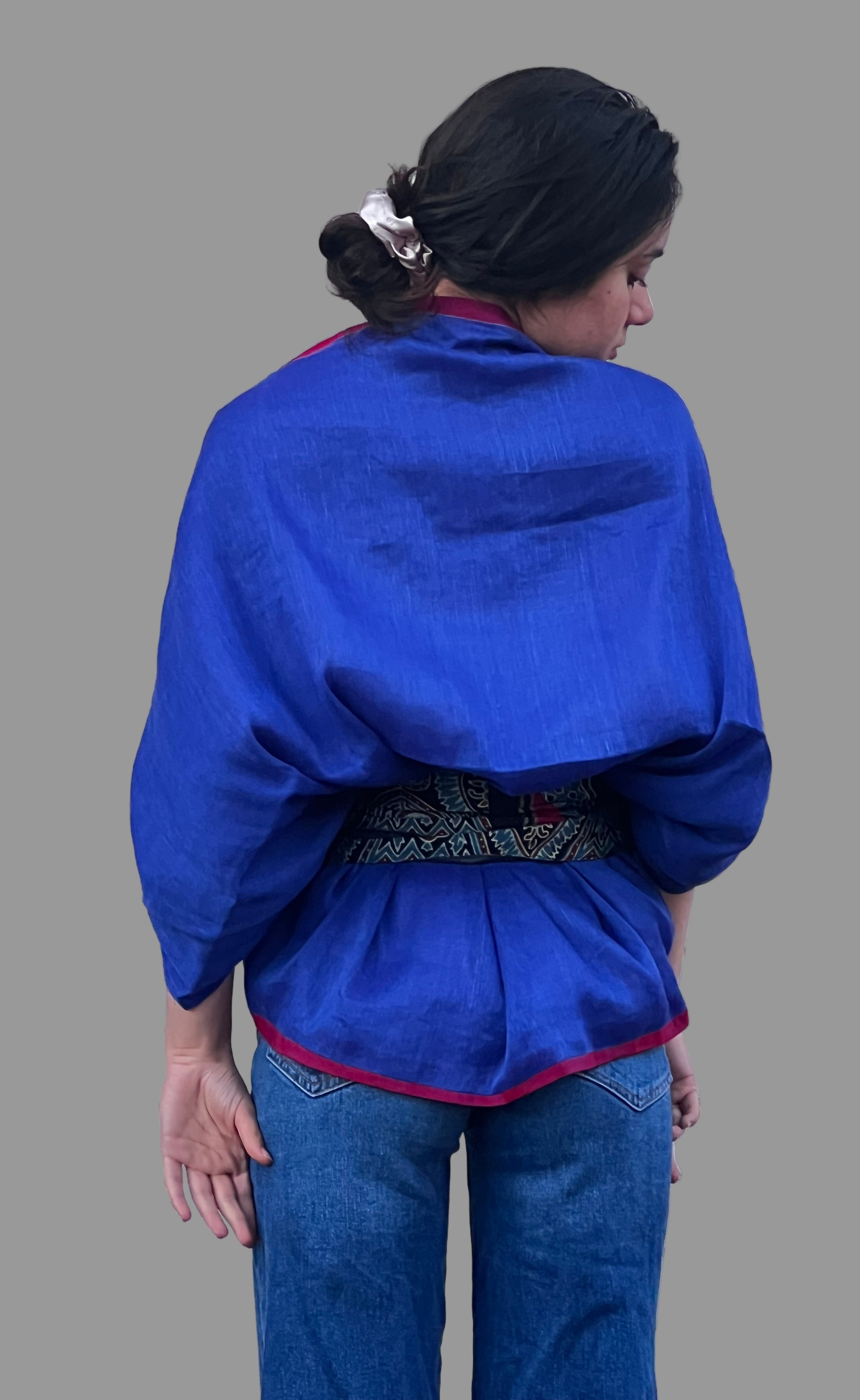Midnight Blue Shrug - with lining