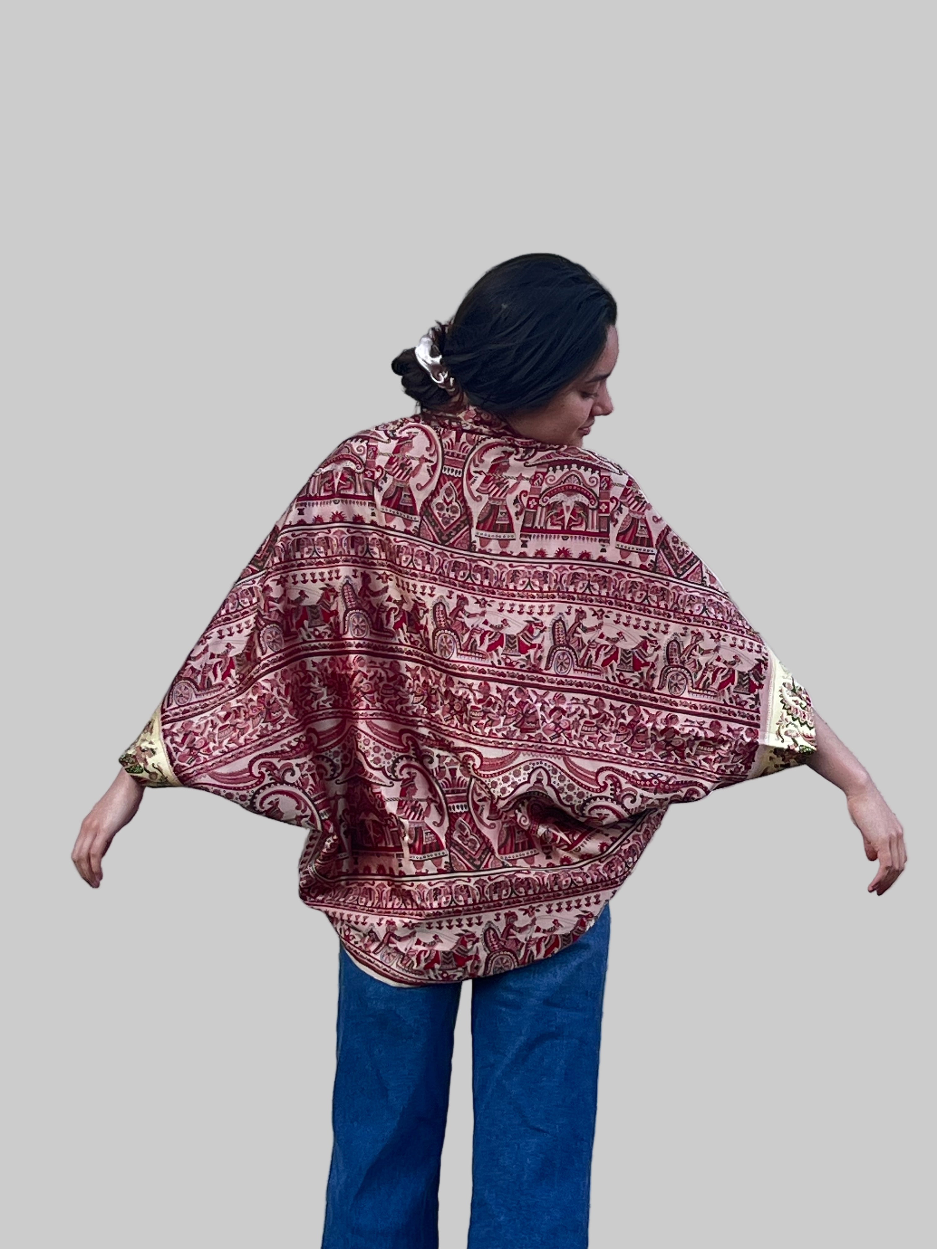 Kahani Silk Shrug
