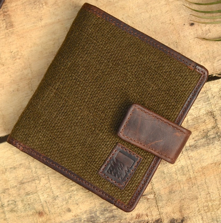 Flip Wallet with Button