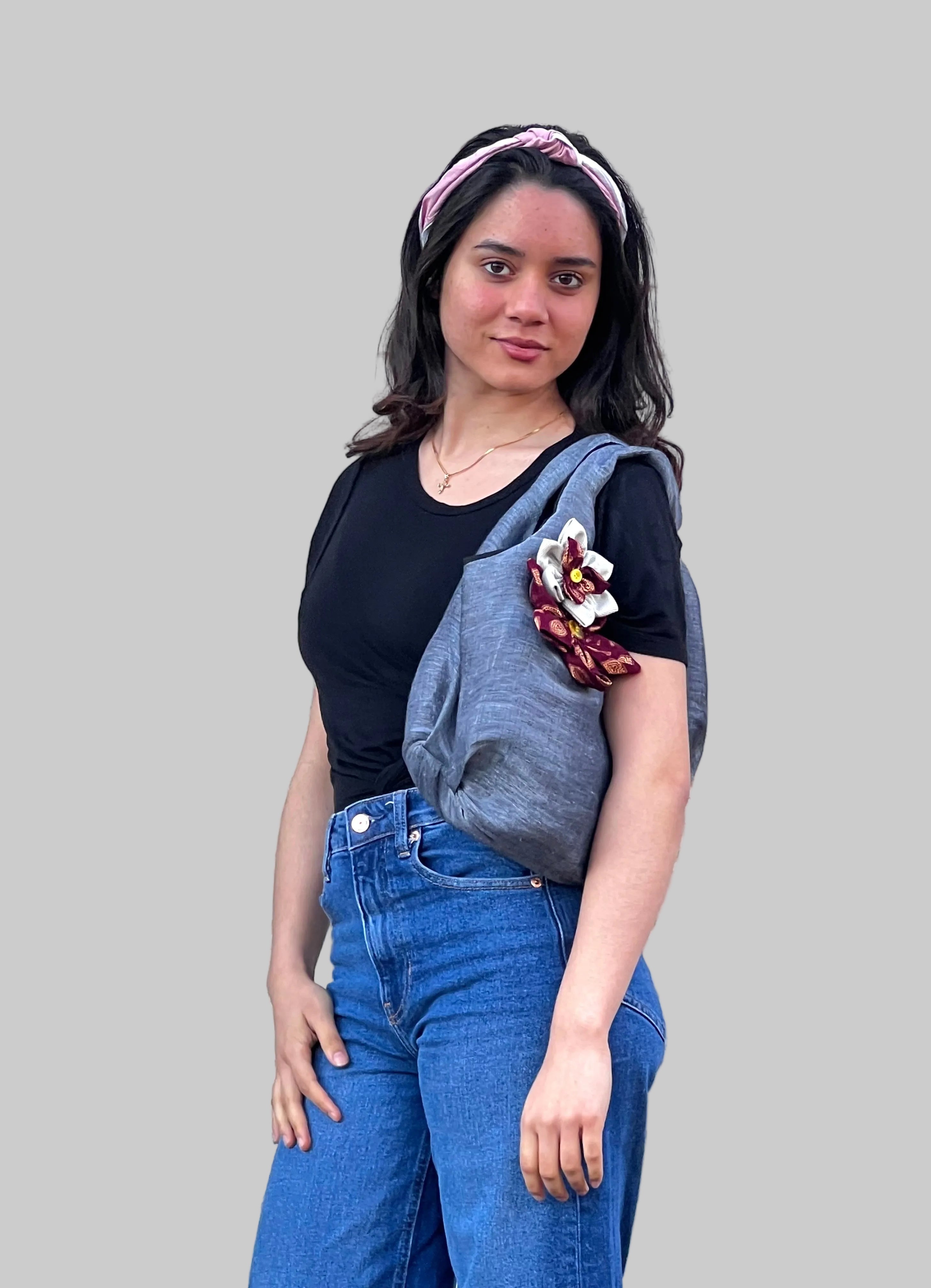 Flora slouchy handmade bags - bag 001