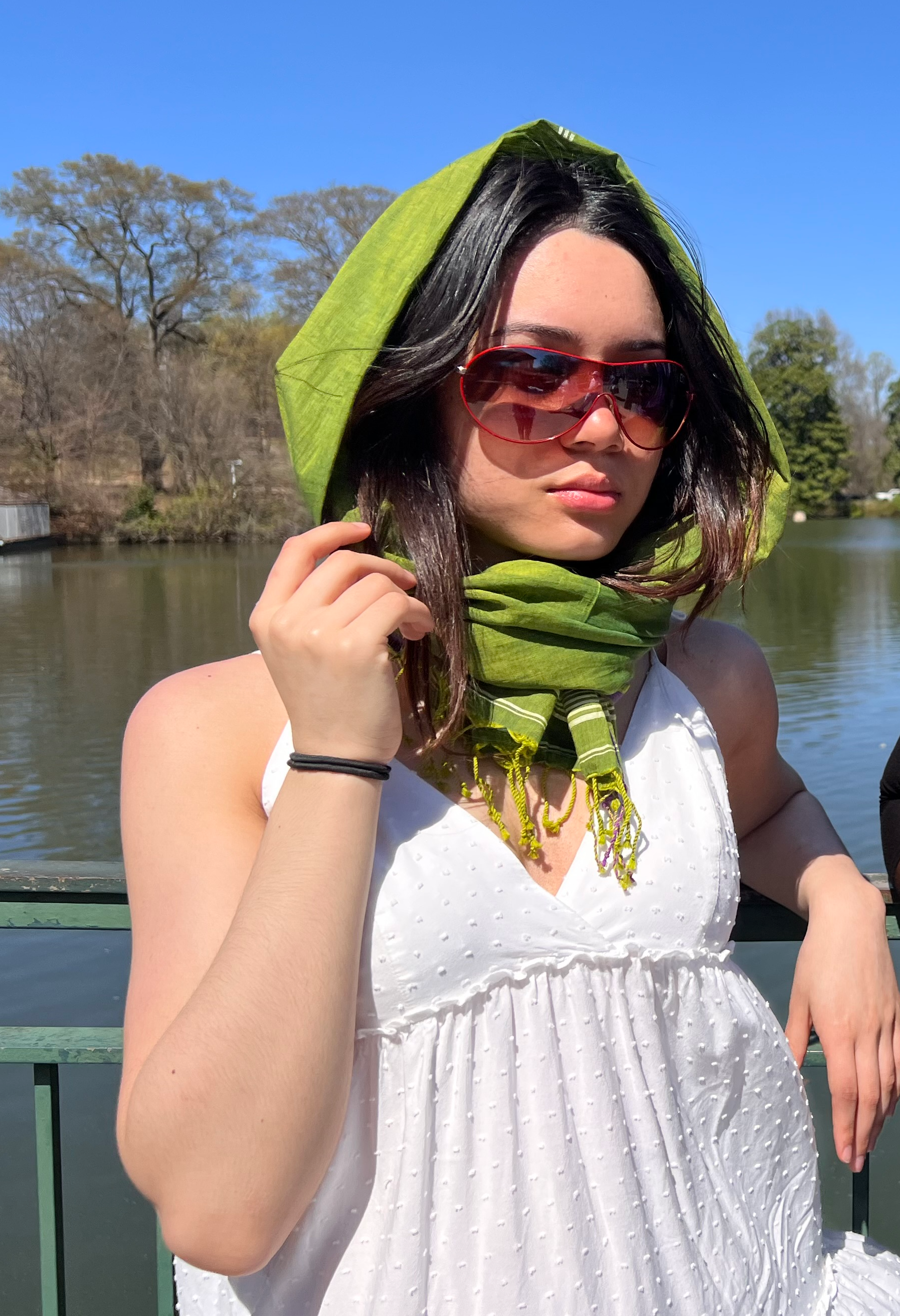 Coral Reef Jamdani Muslin Scarf