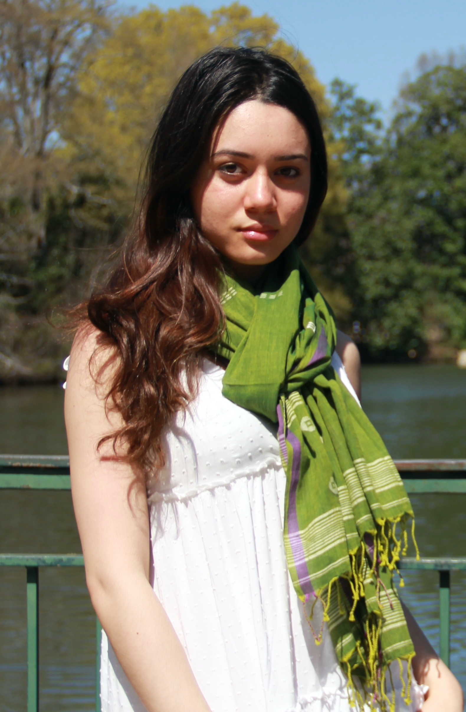 Coral Reef Jamdani Muslin Scarf