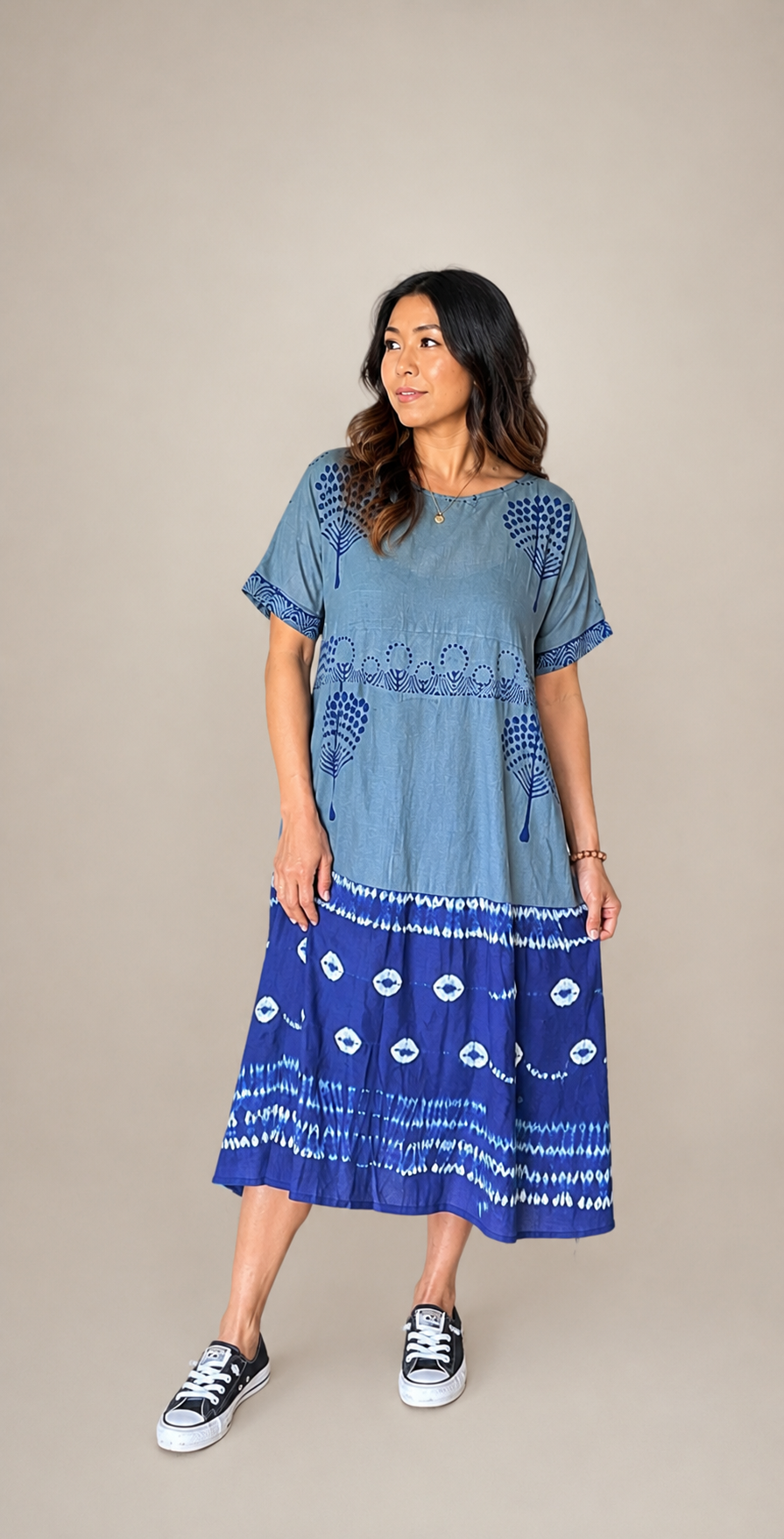 Palm Trees Long Dress