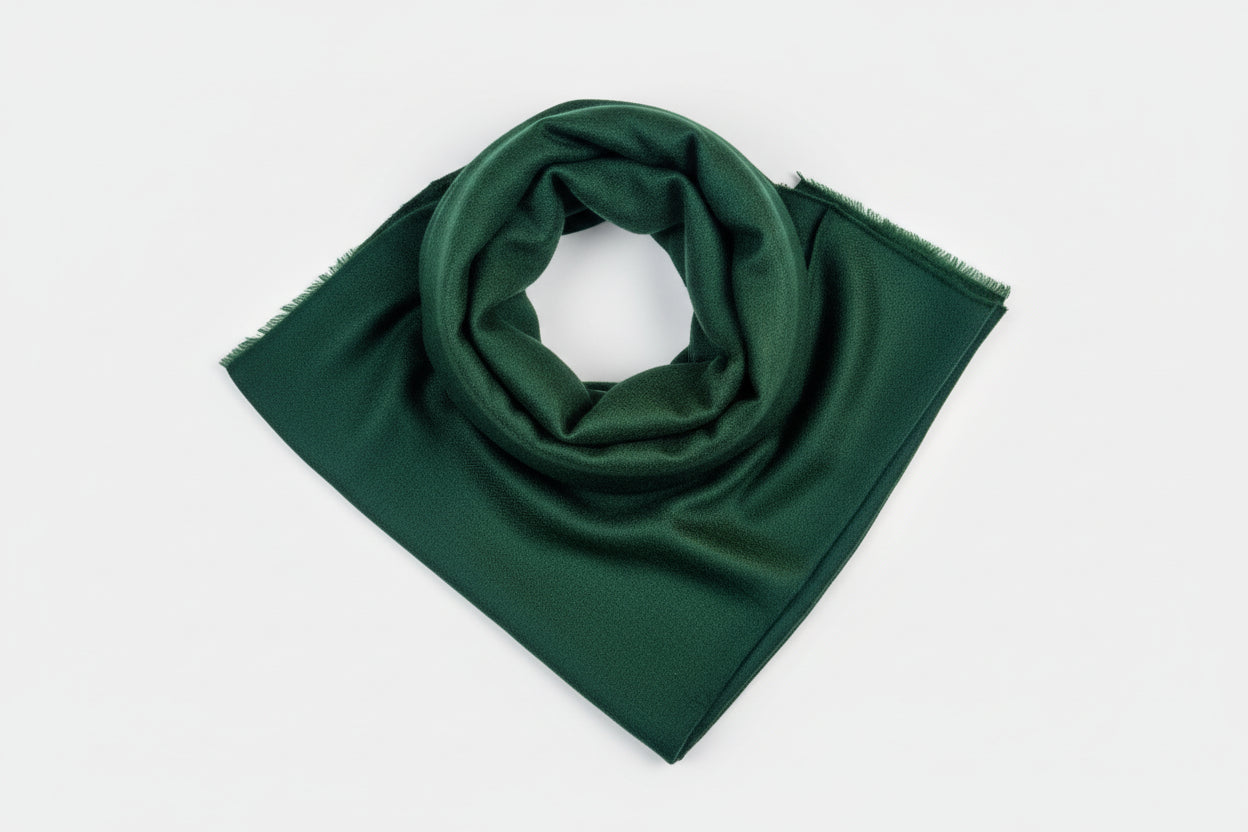 Pure Pashmina Luxury Scarf - Dark Green