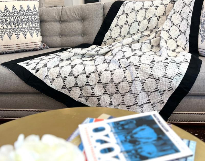 New York Cotton Kantha Throw Quilt