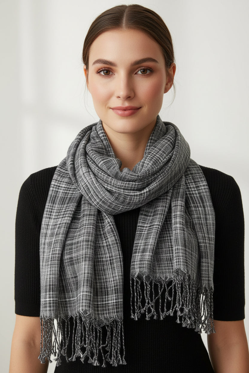 Rain Clouds Fine Muslin Scarf