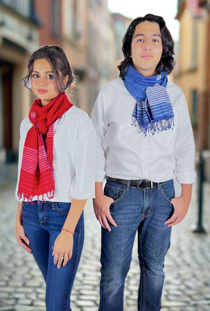 Scarlett Peace Silk & Cotton Scarf