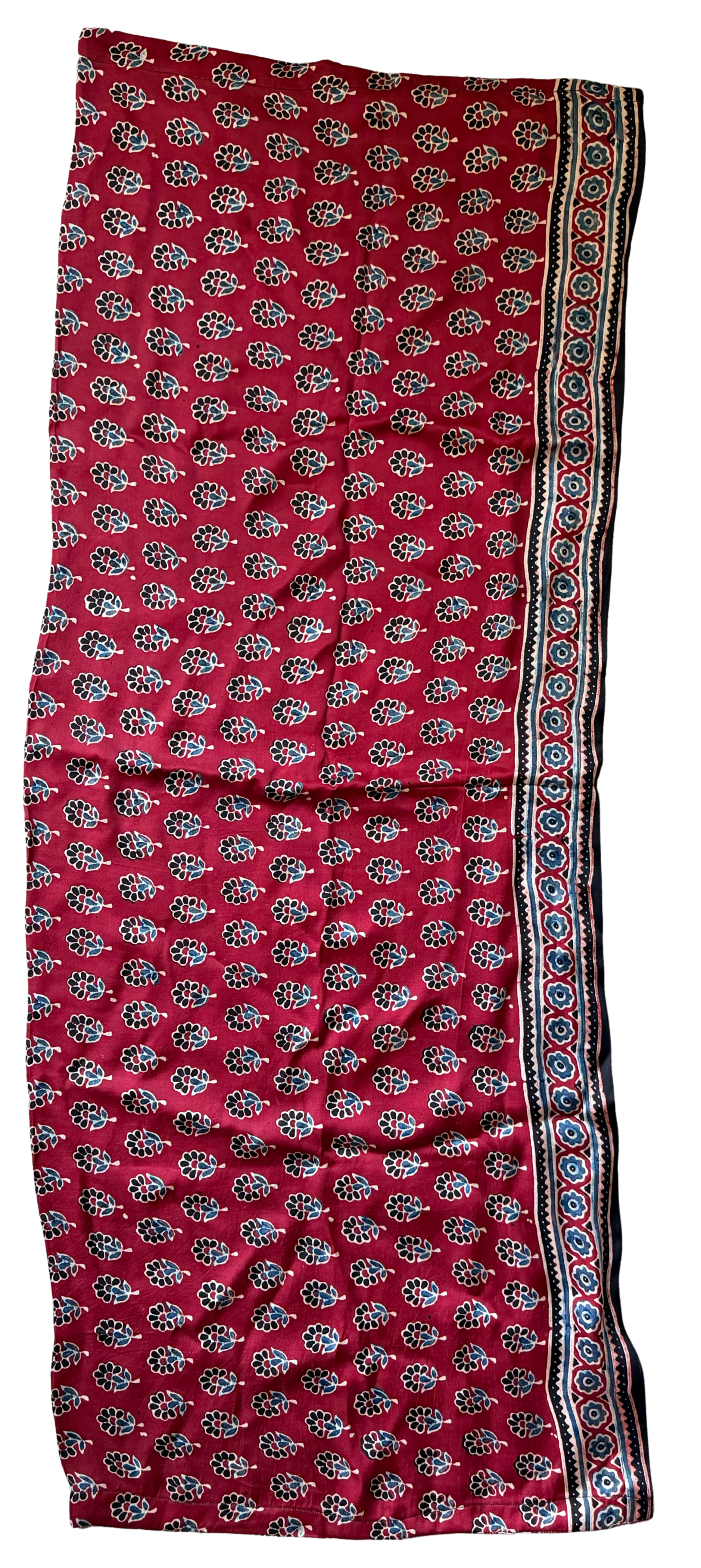 Wholesale - Small Flowers - Ajrakh Modal Silk shrug - All Season
