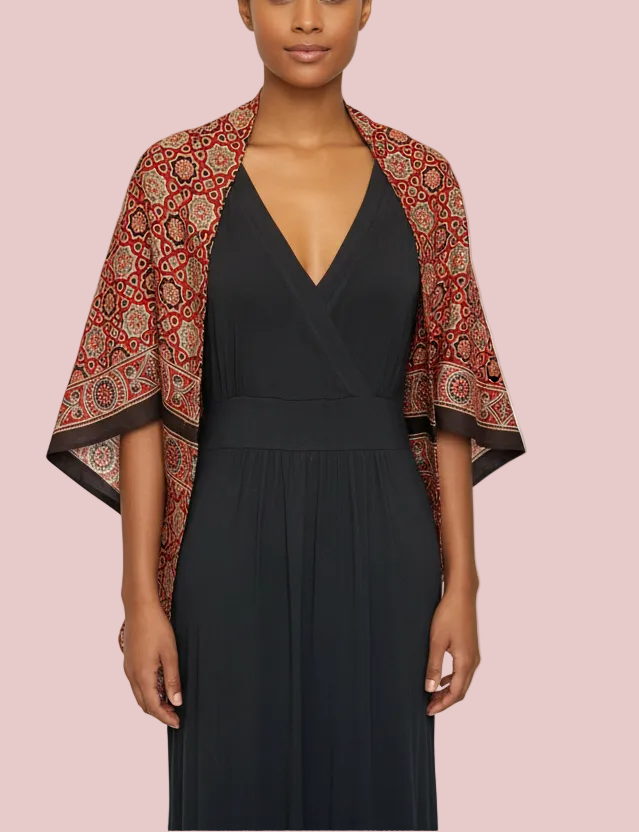 ajrakh modal silk dress Ikraar