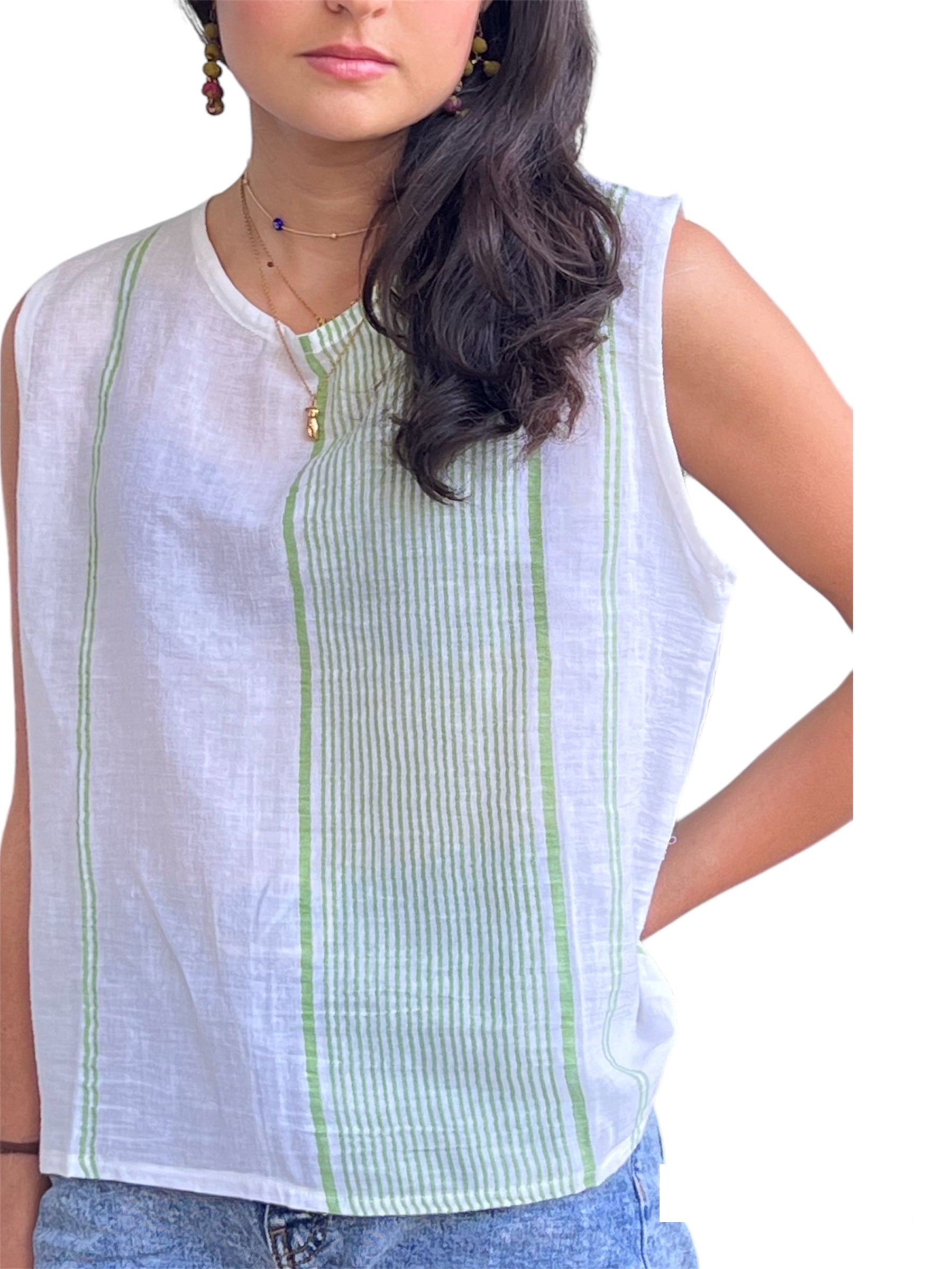 Lines Jamdani Top