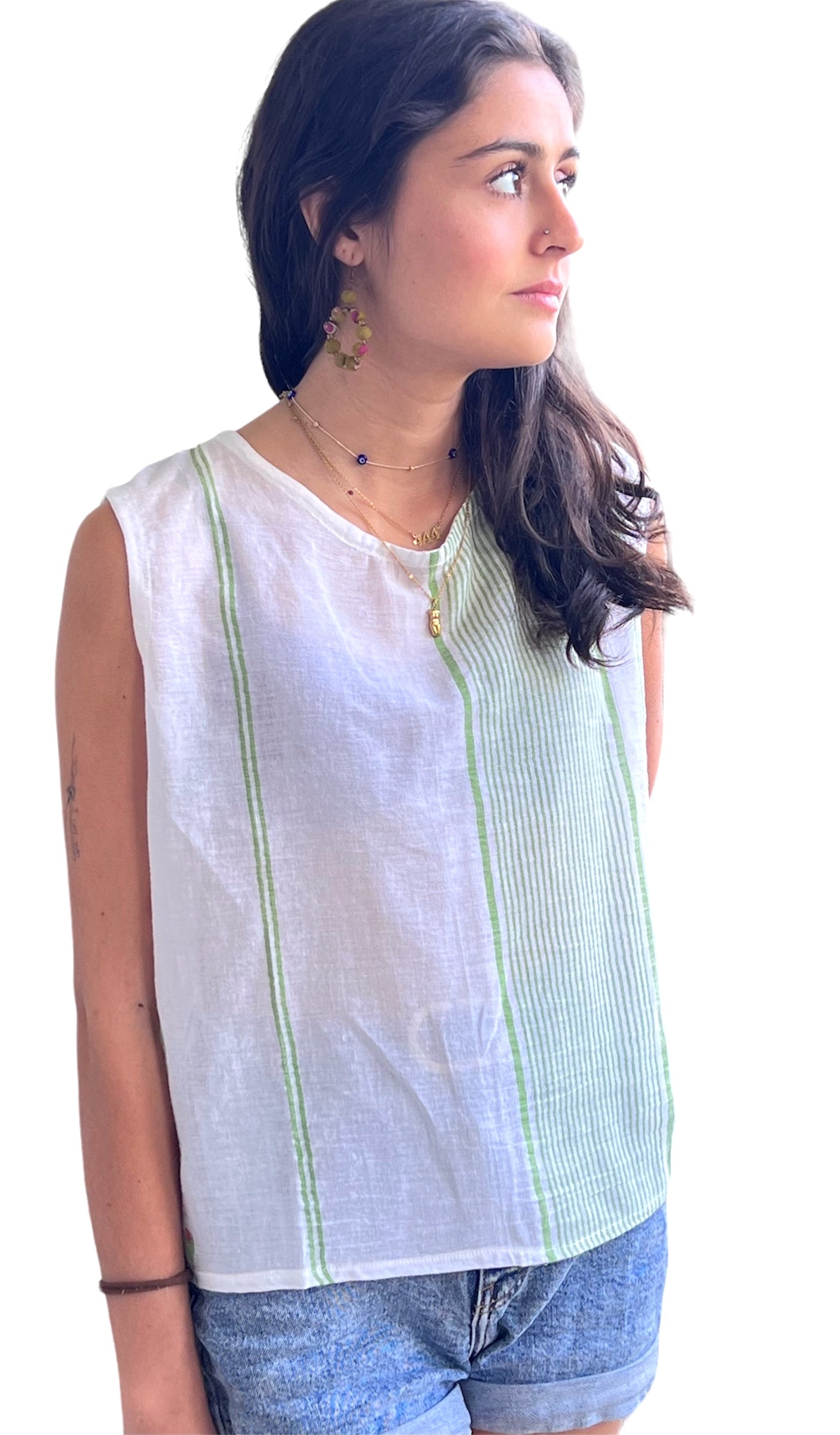 Lines Jamdani Top