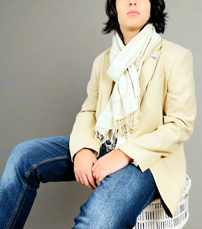 Vanilla Pure (Vegan) Peace Silk Scarf