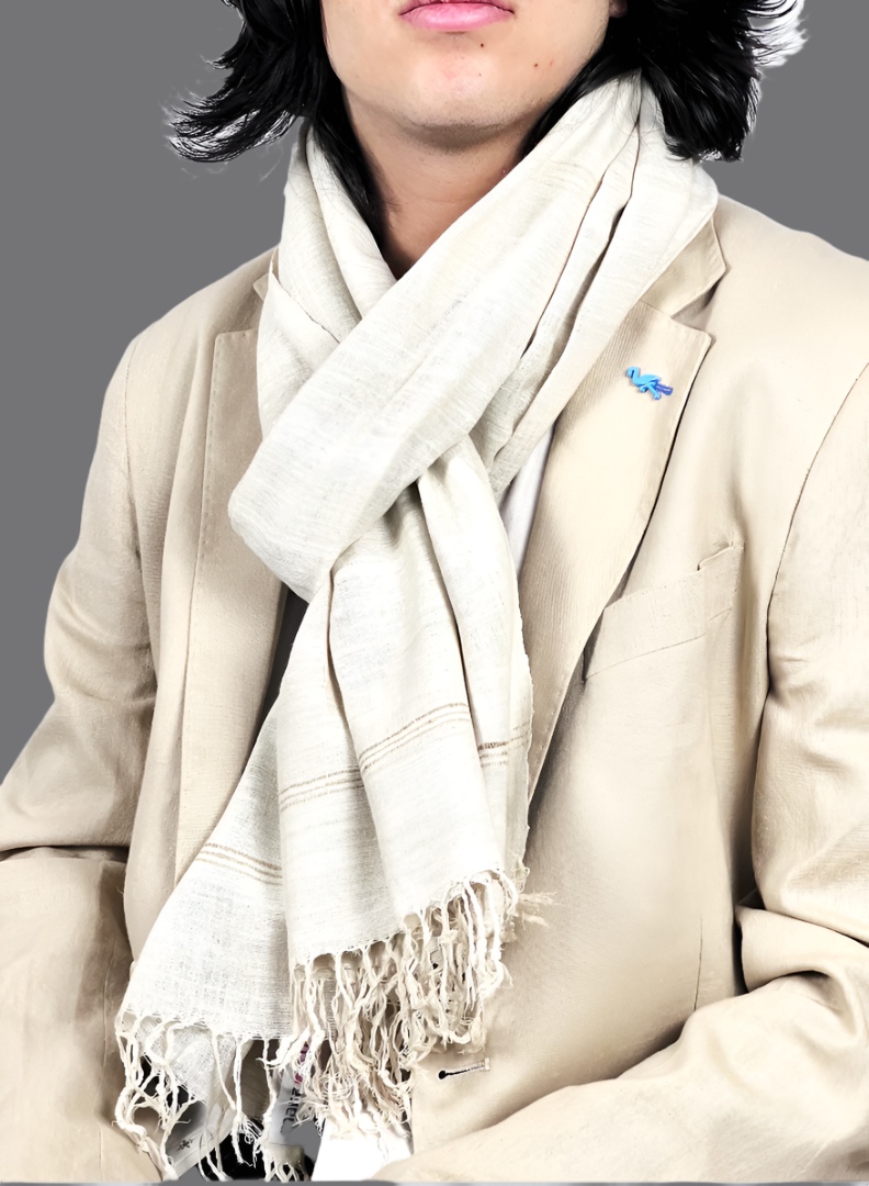 Vanilla Pure (Vegan) Peace Silk Scarf