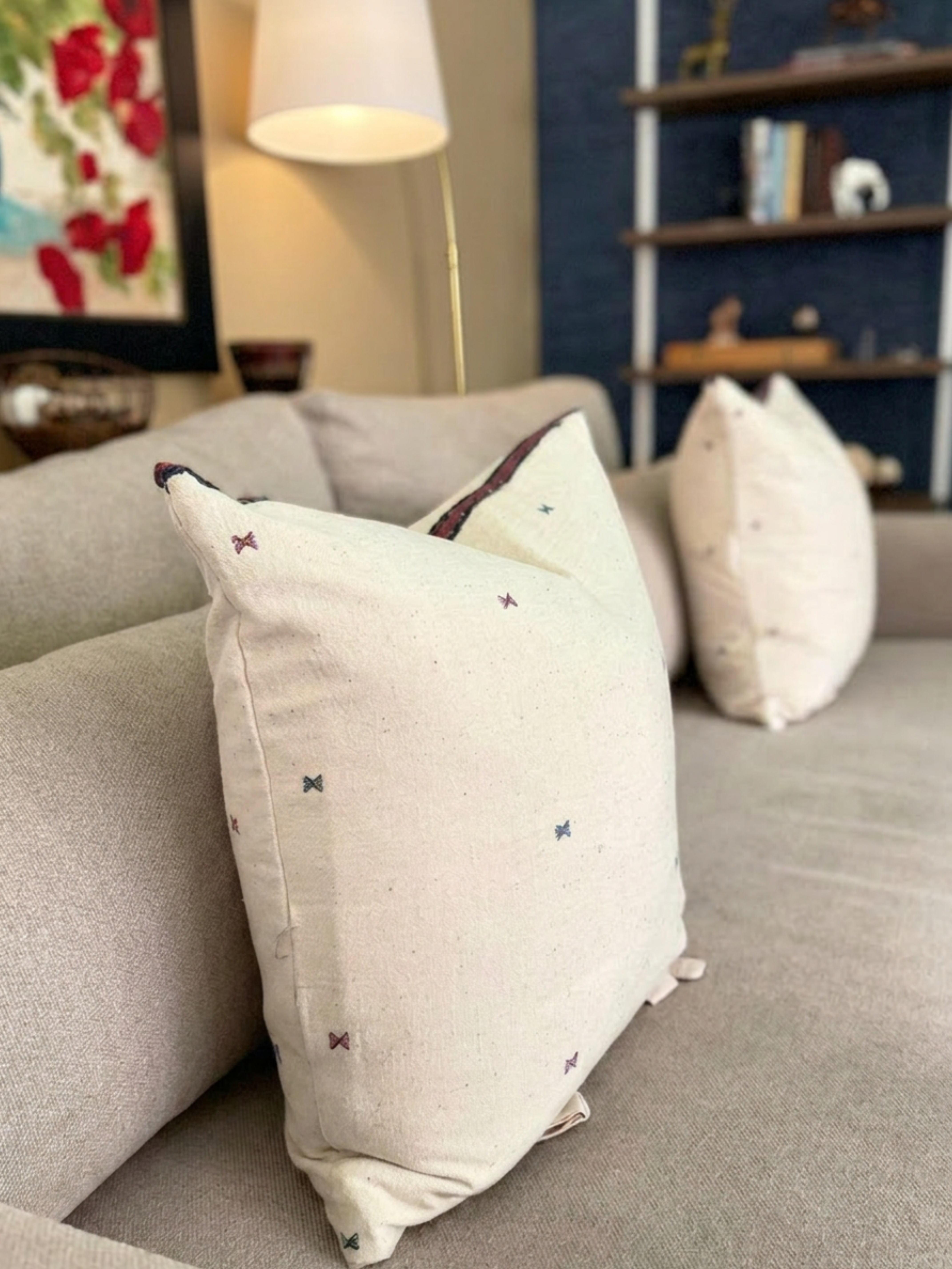 Butterfly Organic Cotton Pillow