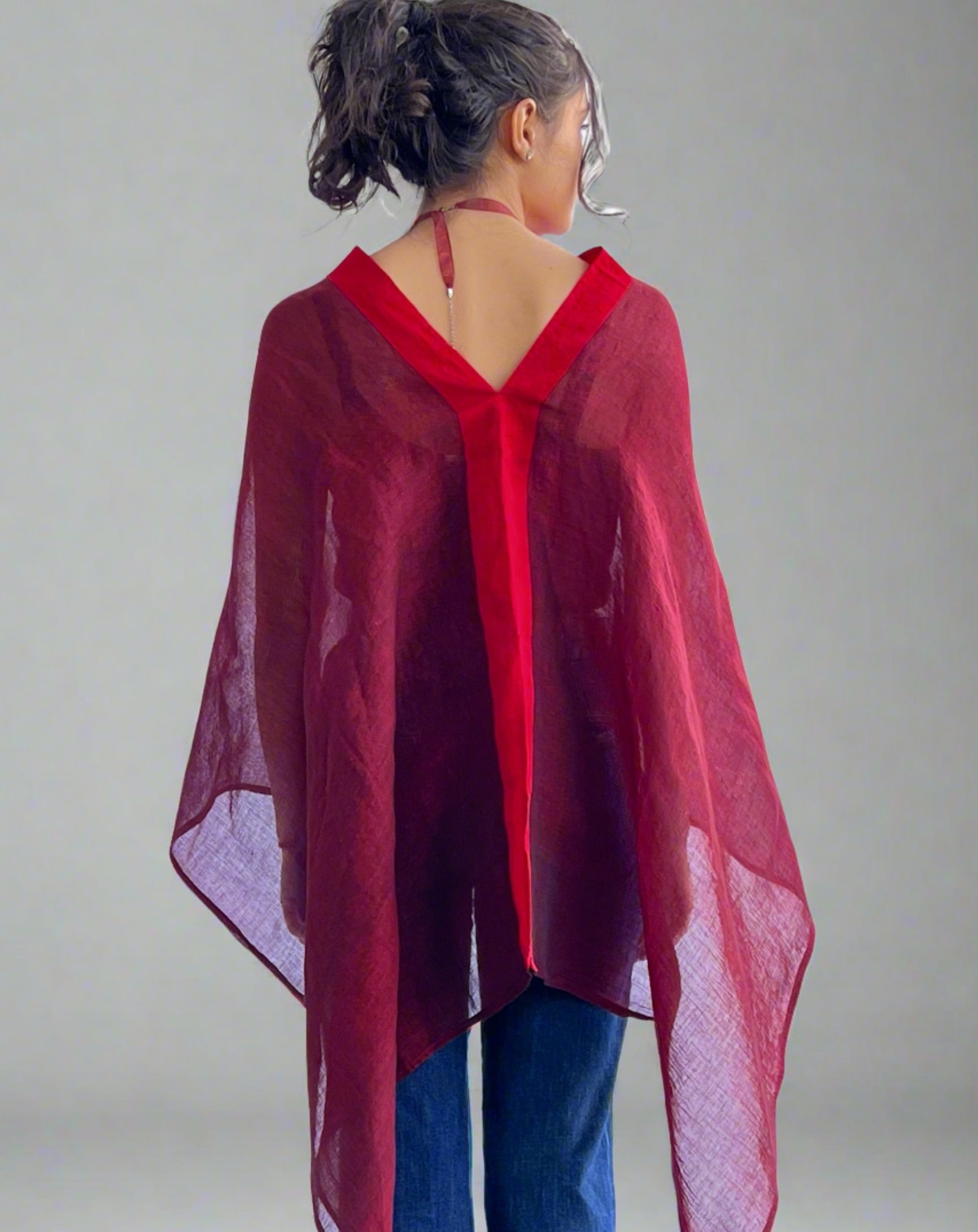 Cranberry Cape - a Versatile fashion accessory