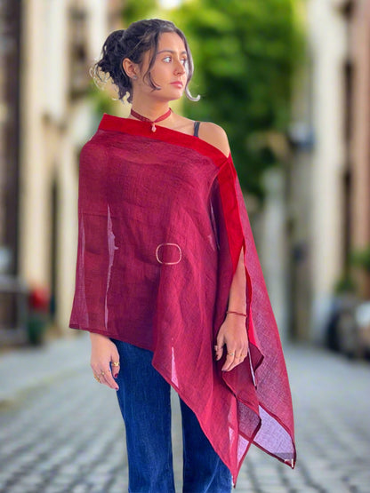 Cranberry Cape - a Versatile fashion accessory