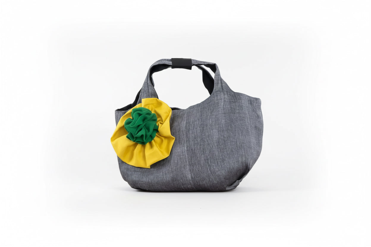Flora slouchy handmade bags - bag 003 - in studio 