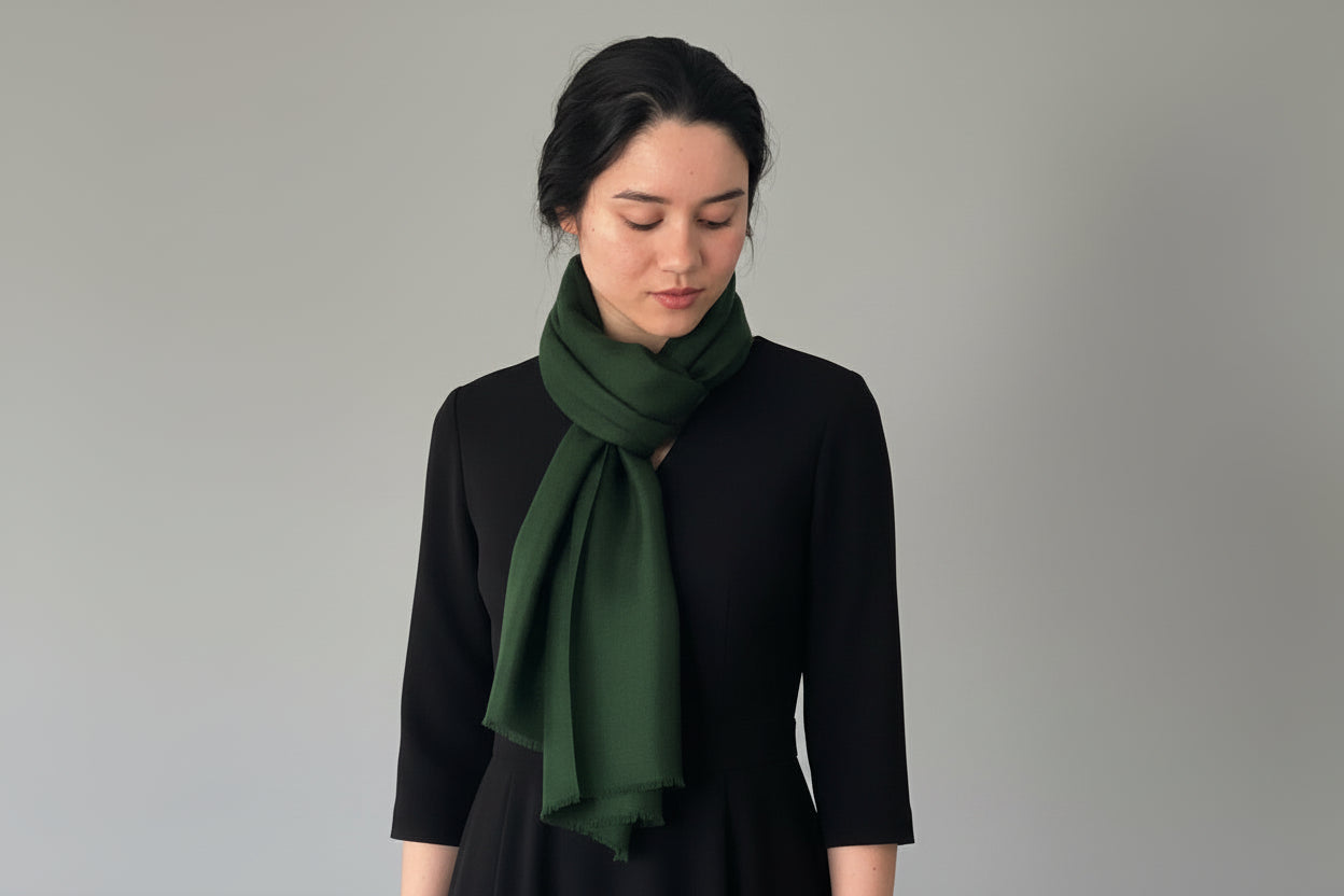 Forest Green Pashmina scarf