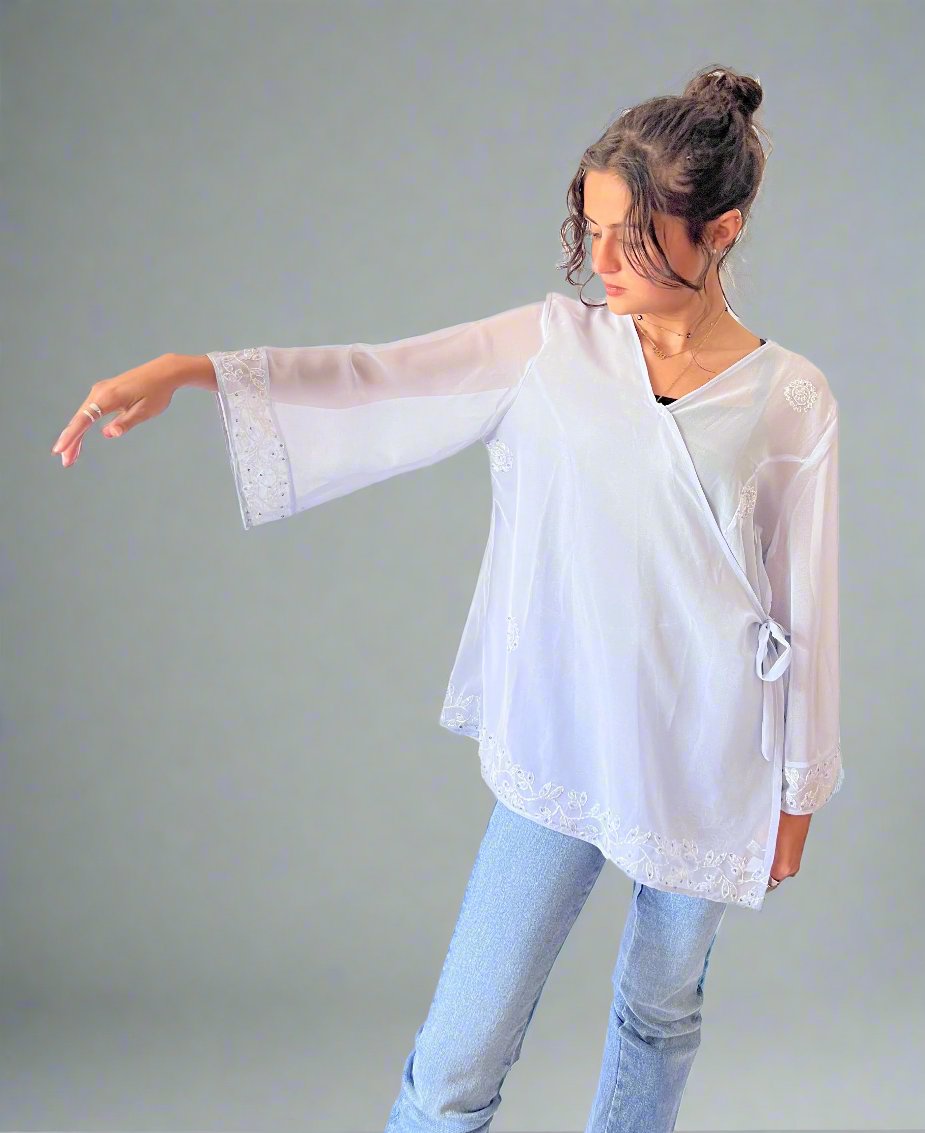 Lilac Vintage Georgette Silk Top