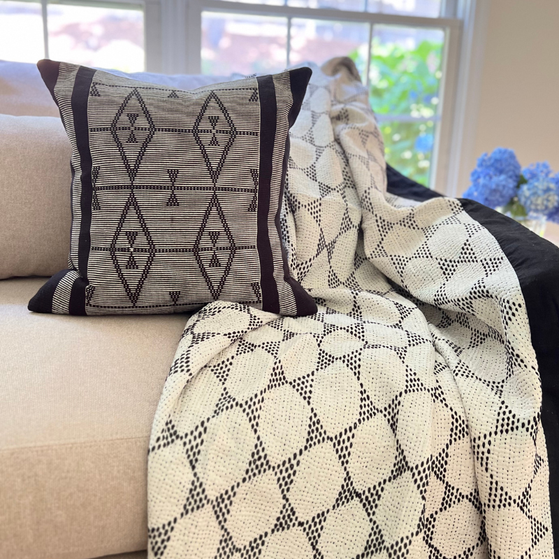 New York Cotton Kantha Throw Quilt