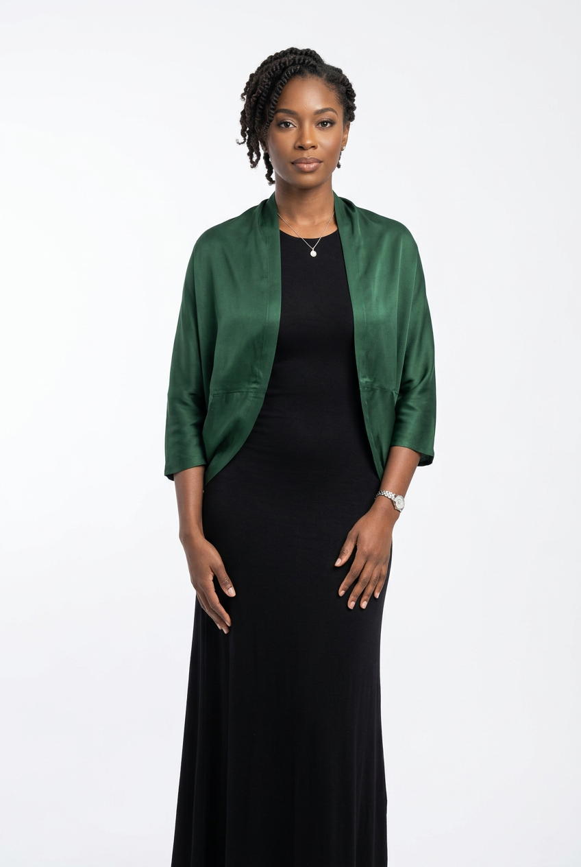 Ocean - Emerald Green Luxury Modal Silk Shrug