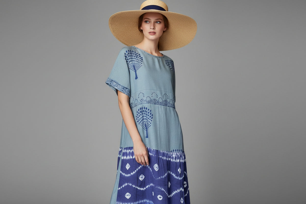 Palm Trees Long Dress
