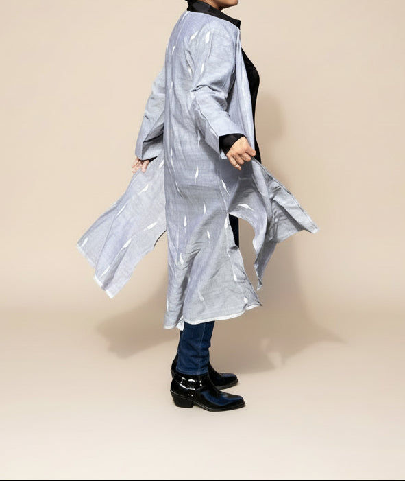 Paan Jamdani Kimono