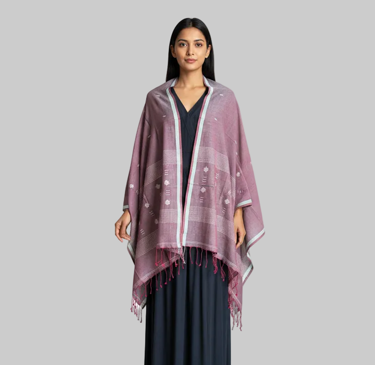 Purple_Rhapsody_Scarf_- worn as a wrap