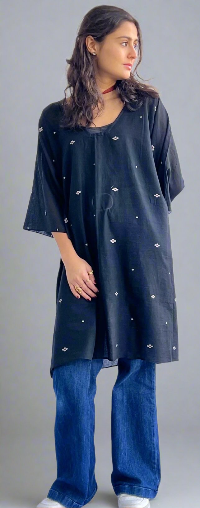Raat Jamdani Kaftan/Coverall