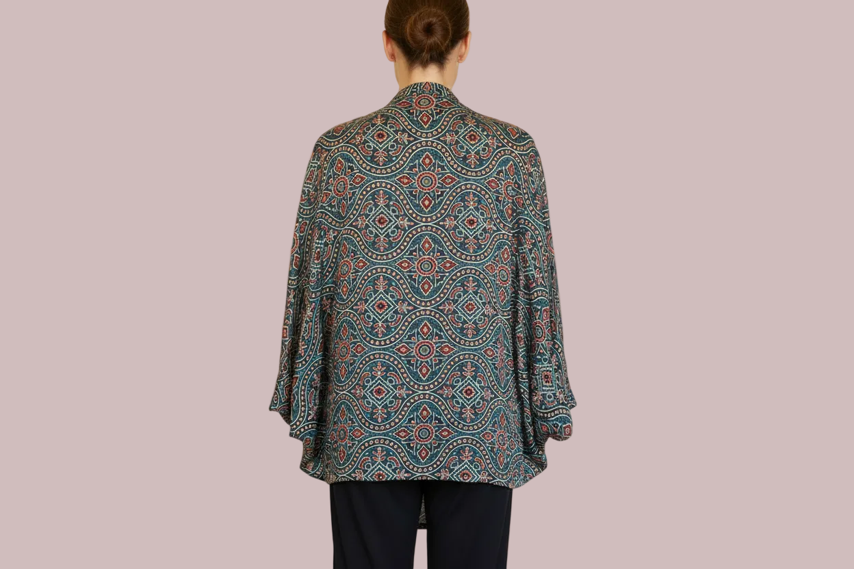 Waves luxurious modal silk - back look